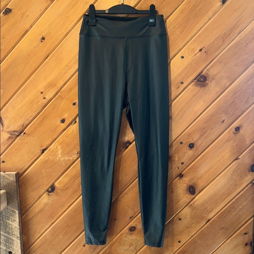 Offline by aerie real luxe faux leather black leggings